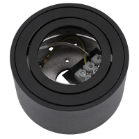 Aufbaurahmen McShine KL-10 rund, schwenkbar, schwarz, ØxH 80x50mm