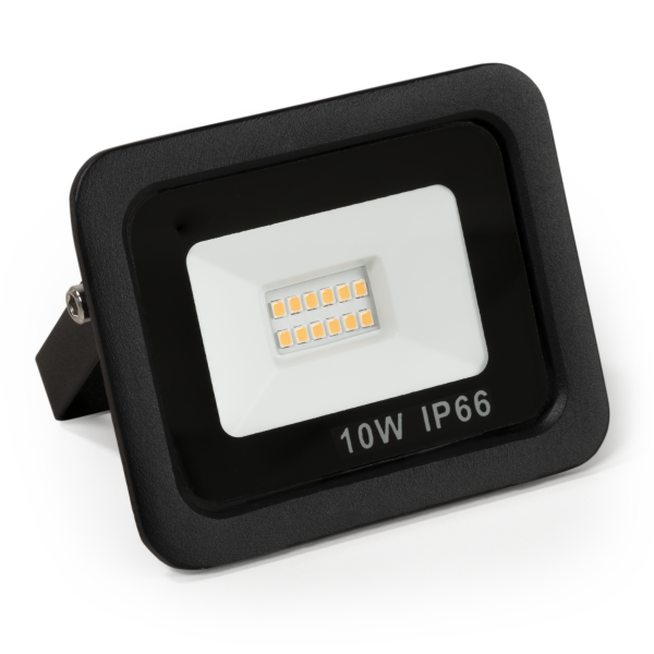 LED-Außenstrahler Slim 10W, 850 Lumen, IP66, 3000K, warmweiß