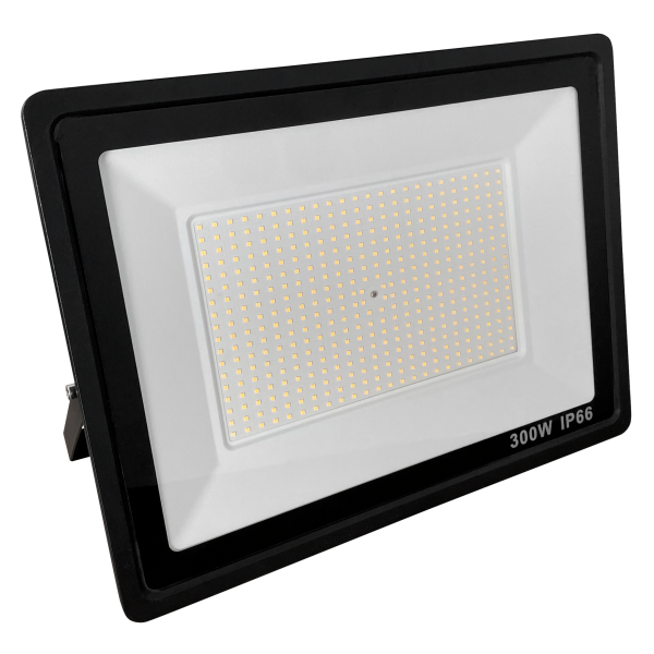 LED-Außenstrahler Slim 300W, 25500 Lumen, IP66, 3000K, warmweiß