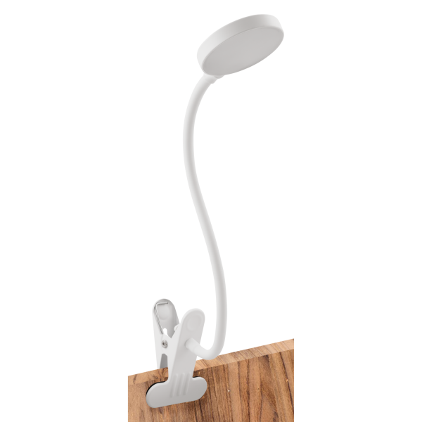 LED-Klemmleuchte EINLICHT Halo 3,3W, 438lm, step-dimmbar, warmweiß