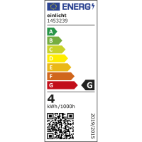 LED-Klemmleuchte EINLICHT Halo 3,3W, 438lm, step-dimmbar, warmweiß