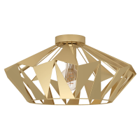 Deckenleuchte EGLO Carlton, E27, Stahl, gold, 23,5cm