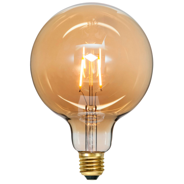 LED-Lampe Vintage Gold, E27, 0,75W,  2000K, 80lm, 12x17,8cm, Amber