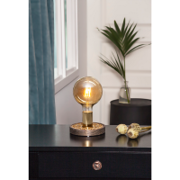 LED-Lampe Vintage Gold, E27, 0,75W,  2000K, 80lm, 12x17,8cm, Amber