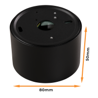 LED-Aufbauleuchte McShine, 5W, 400Lumen, 3000K, ØxH 80x50mm, schwarz