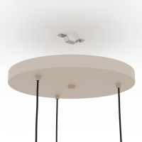 Hängeleuchte EGLO Romazzina, E27, 3-flammig, Stahl, sandfarben, 110x46cm