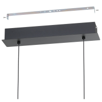 Hängeleuchte EGLO Cardito 1,LED, Alu/Stahl, schwarz,Glas/Brilliantglas,dimmbar