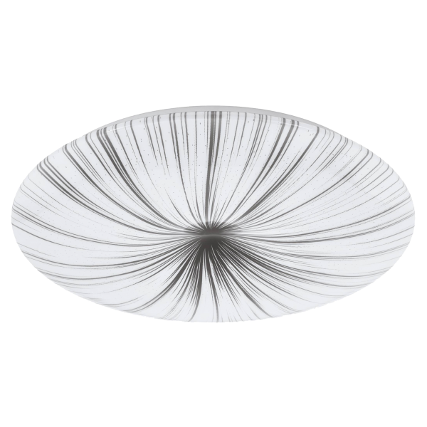 Wand-/Deckenleuchte EGLO Nieves, 7-flammig, LED, 3710lm, 3000K, weiß/silber
