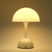 LED-Tischleuchte ROLF KERN „Stil“ 24cm, weiß, Akku, dimmbar