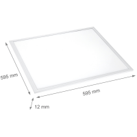 LED Panel, 600x600mm, 45W, 4.820 lm, 3000K, warmweiß