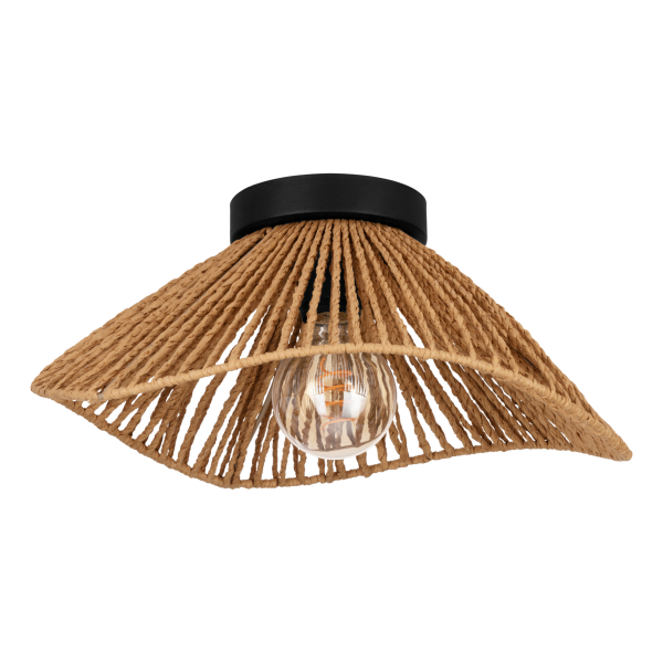 Deckenleuchte EGLO Lavister, E27, Stahl, Papier/natur