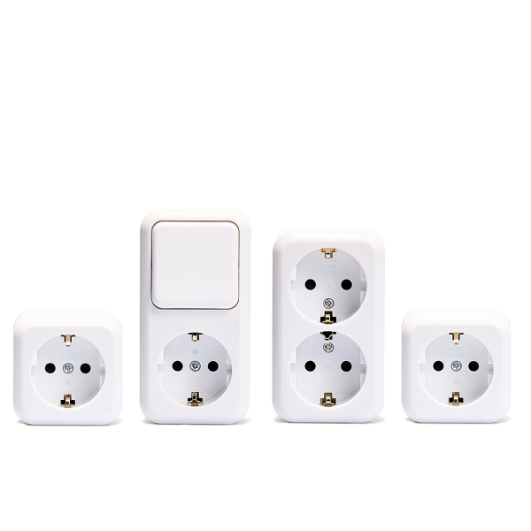 Aufputz-Set McPower Finery Garage, 4-teilig, weiß