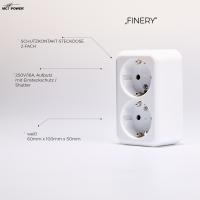 Aufputz-Set McPower Finery Keller, 8-teilig, weiß