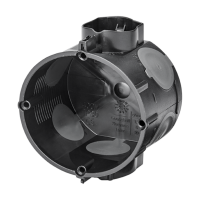 Unterputz Gerätedose mit Rohrstutzen 25mm, mit 4...