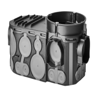 Unterputz Elektronikdose mit Rohrstutzen