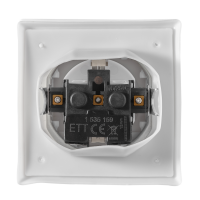 Schutzkontakt-Steckdose McPower Flair, 250V~/16A, UP, IP44, weiß