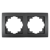 Rahmen McPower Flair, 2-fach, anthrazit, 33er-Pack
