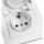 Schutzkontakt-Steckdose McPower Flair, 250V~/16A, UP, IP44, weiß, 3er-Pack
