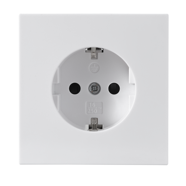 Schutzkontakt-Steckdose McPower Shallow 250V~/16A, UP, Steckanschluss, weiß