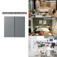 Jalousie-Taster McPower Shallow 250V~/10A, UP, Steckanschluss, anthrazit