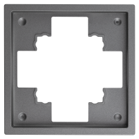Rahmen McPower Shallow 1-fach, anthrazit