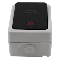 Feuchtraum Heizungs Hauptschalter McPower Taff, 250V~/10A, IP44, AP, grau