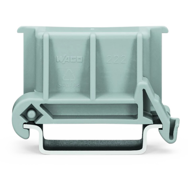 Universalwinkeladapter WAGO, 18,5x42mm, Montage auf Tragschiene, grau