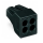 Verbindungsdosenklemme WAGO, ein- und mehrdrähtige Leiter,4 Klemmstellen,schwarz