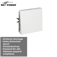 Blindabdeckung / Blende McPower Shallow weiß