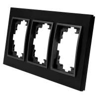 Rahmen McPower Flair, 3-fach, schwarzes Aluminium
