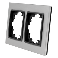 Rahmen McPower Flair, 2-fach, silbernes Aluminium