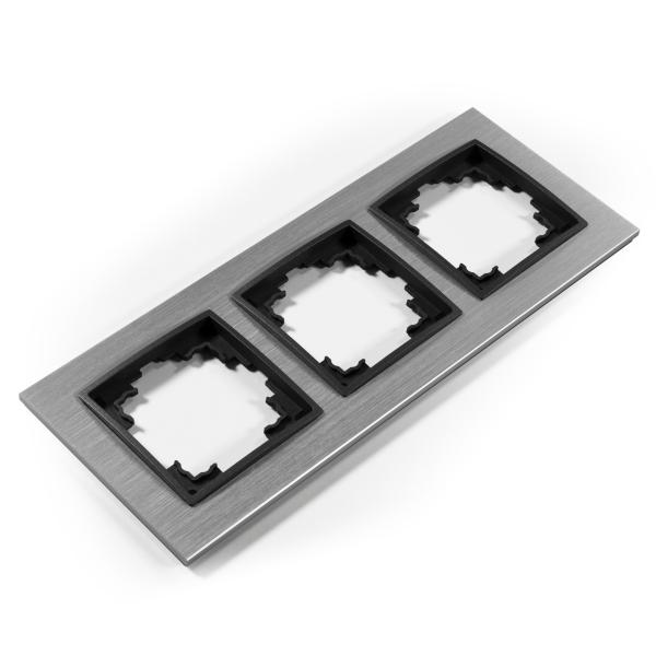Rahmen McPower Flair, 3-fach, silbernes Aluminium