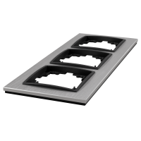 Rahmen McPower Flair, 3-fach, silbernes Aluminium
