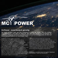 Wechselschalter McPower Flair, 250V~/10A, UP, matt schwarz