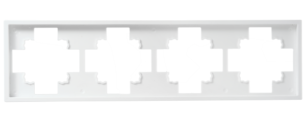 Rahmen McPower Shallow 4-fach, weiß