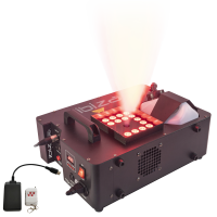 Nebelmaschine IBIZA ERUPTION-1500, vertikal/horizontal, 1500W, RGB-Beleuchtung