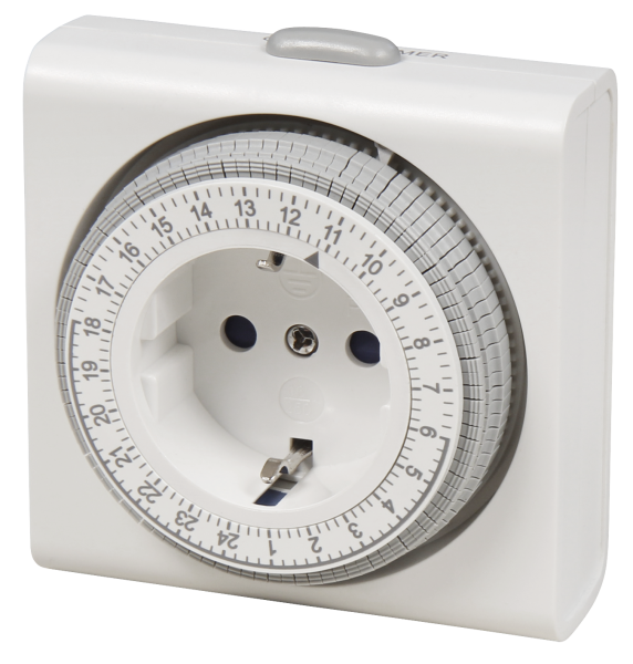Mechanische Zeitschaltuhr Kompakt, weiß