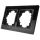 Glas-Rahmen McPower Flair, 2-fach, schwarz