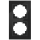 Glas-Rahmen McPower Flair, 2-fach, schwarz