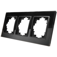 Glas-Rahmen McPower Flair, 3-fach, schwarz