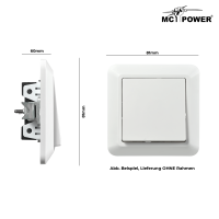 Wechselschalter McPower Cup 250V~/10A, UP, weiß