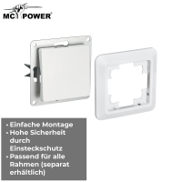 Wechselschalter McPower Cup 250V~/10A, UP, weiß