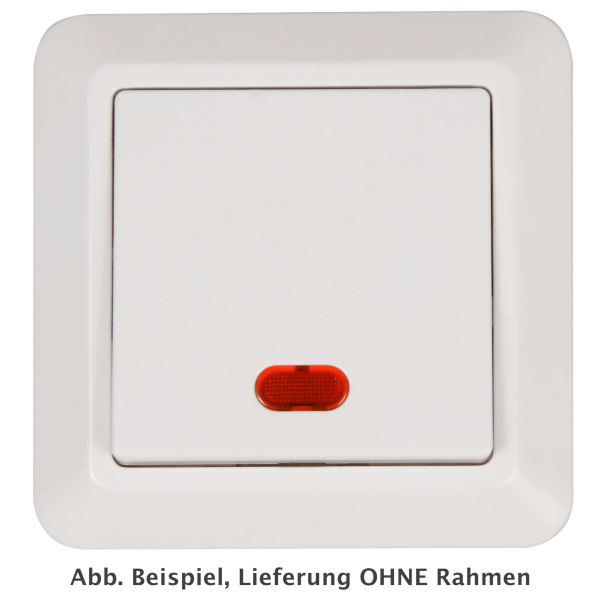 Schalter McPower Cup 250V~/10A, UP, weiß mit Orientierungs-Leuchte