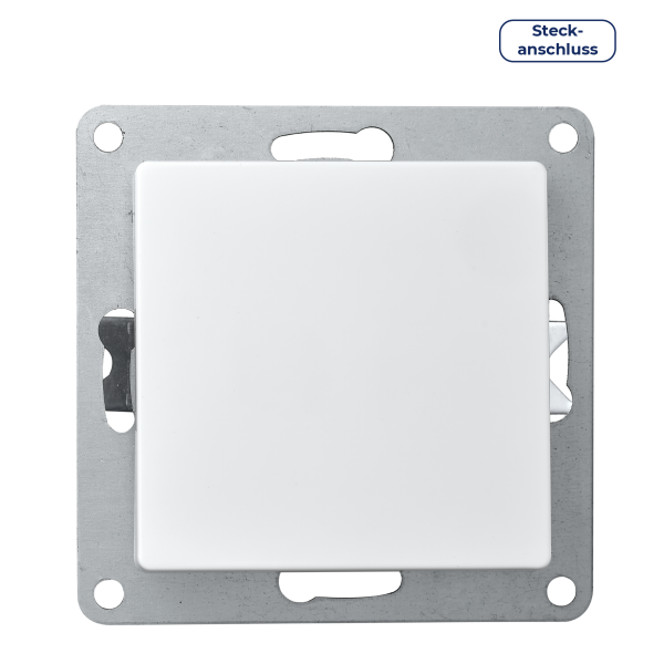 Wechselschalter McPower Cup 250V~/10A, UP, Steckanschluss, weiß