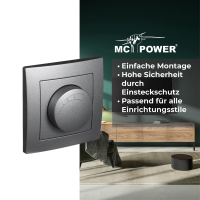 LED-Dimmer für elektronische Trafos McPower Flair 250V/300W, Memory-Funktion