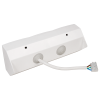 Steckdosenblock McPower Flair Aufbau, weiß, 3-fach Schutzkontakt + USB