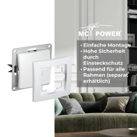Wechselschalter McPower Flair, 250V~/10A, UP, weiß