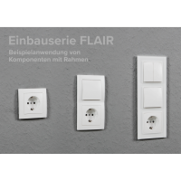 Schalter und Steckdosen Set McPower Flair Multimedia, 18-teilig, weiß
