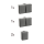 Feuchtraum Set McPower Secure Waschraum 4-teilig, grau, IP44