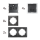 Schalter und Steckdosen Set McPower Flair Multimedia 18-teilig, anthrazit